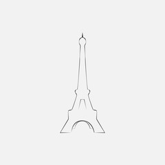 Eiffel tower vector illustration