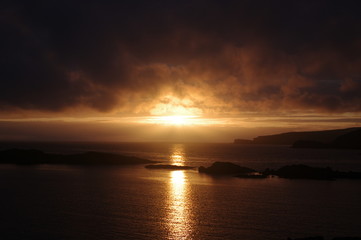 Obraz na płótnie Canvas Sonnenuntergang in Schottland