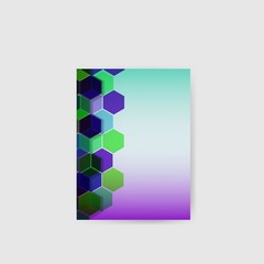 Hi-tech abstract background poster . Geometric vector design