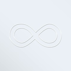 Infinity sign vector icon