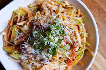 Korean salad pasta -