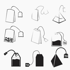 Tea bags types icon