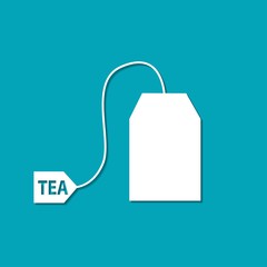 Vector tea bag icon. Food icon