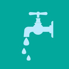 Water tap vector icon
