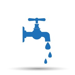Water tap vector icon - 249662572