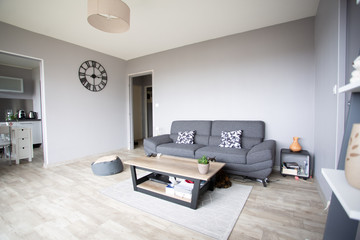 interior living room apartment in modern vintage style