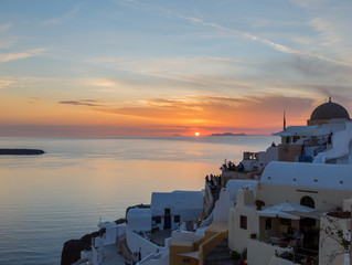Fototapeta premium One of the most beautiful islands in the world, Santorini, Caldera, Oia, Greece