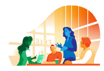 Obraz premium Meeting and teamwork