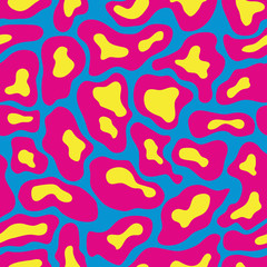 seamless pattern pink yellow spots