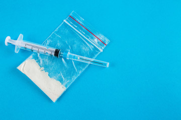 Illegal drugs. Heroin, ecstasy, cocaine and marijuana. Space for text