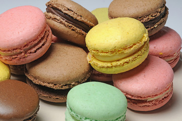 Sweet and colourful macaroons