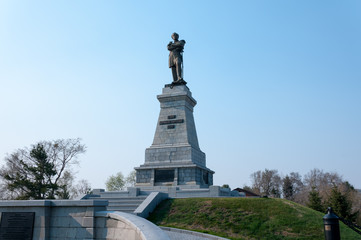 Obraz premium Monument to Count N.N. Muravyov Amursky in the city of Khabarovsk in the regional central park