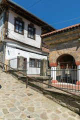 Fototapeta na wymiar Old Houses at the center of town of Kratovo, Republic of North Macedonia