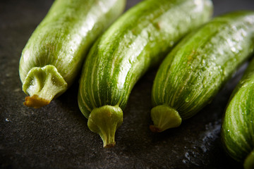 Zucchini on plate 