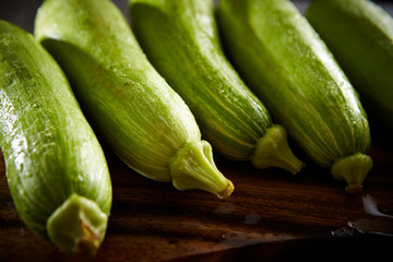 Zucchini on plate 