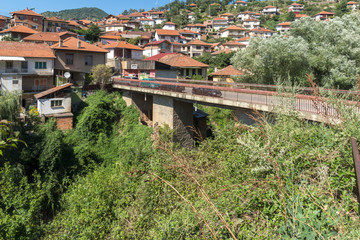 Fototapeta premium Old Medieval Bridge at the center of town of Kratovo, Republic of North Macedonia