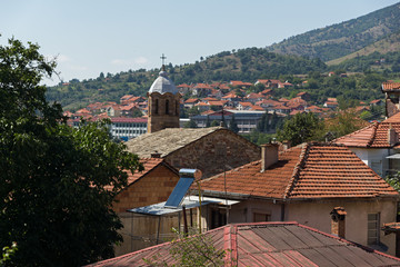 Fototapeta na wymiar Panoramic view of town of Kratovo, Republic of North Macedonia