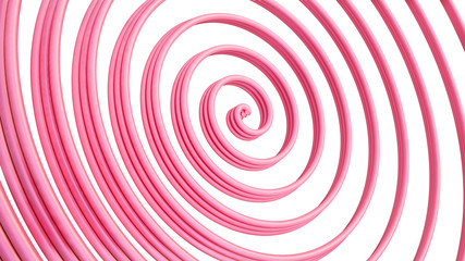 Abstract pink spiral sphere