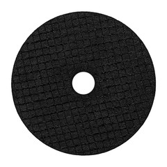 Fototapeta na wymiar Abrasive black discs for grinder machine wheel isolated on white