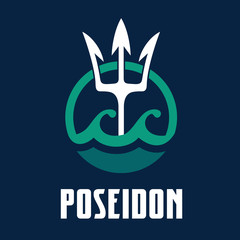 Vector image of Poseidon's Trident