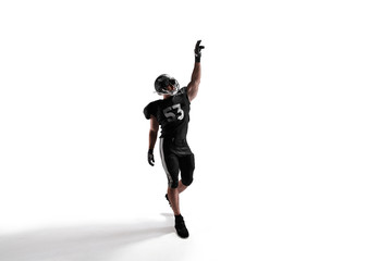 American football isolated on white