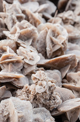 Crystal desert roses close up