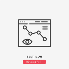 diagram web icon vector
