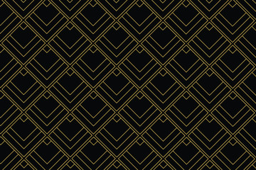 Art deco pattern background with diamond shape - Vector.