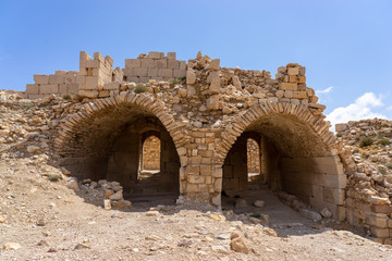 Ruins of crusaders castle Montreal (Shoubak or Shobak or Shawbak). Interior