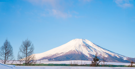 Mount Fuji, Fujiyama Top beautiful snow could for Japan beautiful landscape Highest point, view from white cold roof, Mount winter Fujisan for traver and landmark in tokyo in sunlight blue sky,closeup