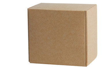 Cardboard boxes for goods on a white background. Different size. Isolated on white background.