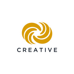Abstract Vector Logo Design Template. Creative Infinity Concept Icon