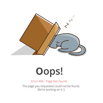 Error 404 page layout vector design. Website 404 page creative concept. The page you requested could not be found. Oops 404 error page.