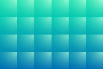 Blue abstract background with square pattern, 3D vector illustration.