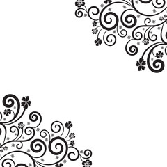 Swirls set. Decorative elements for frames. Elegant swirl vector illustration.