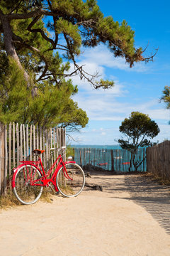 V&eacute;lo sur les plages de France