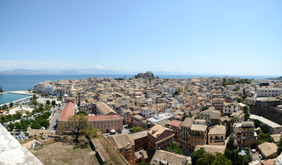 Fototapeta na wymiar Corfu cityscape