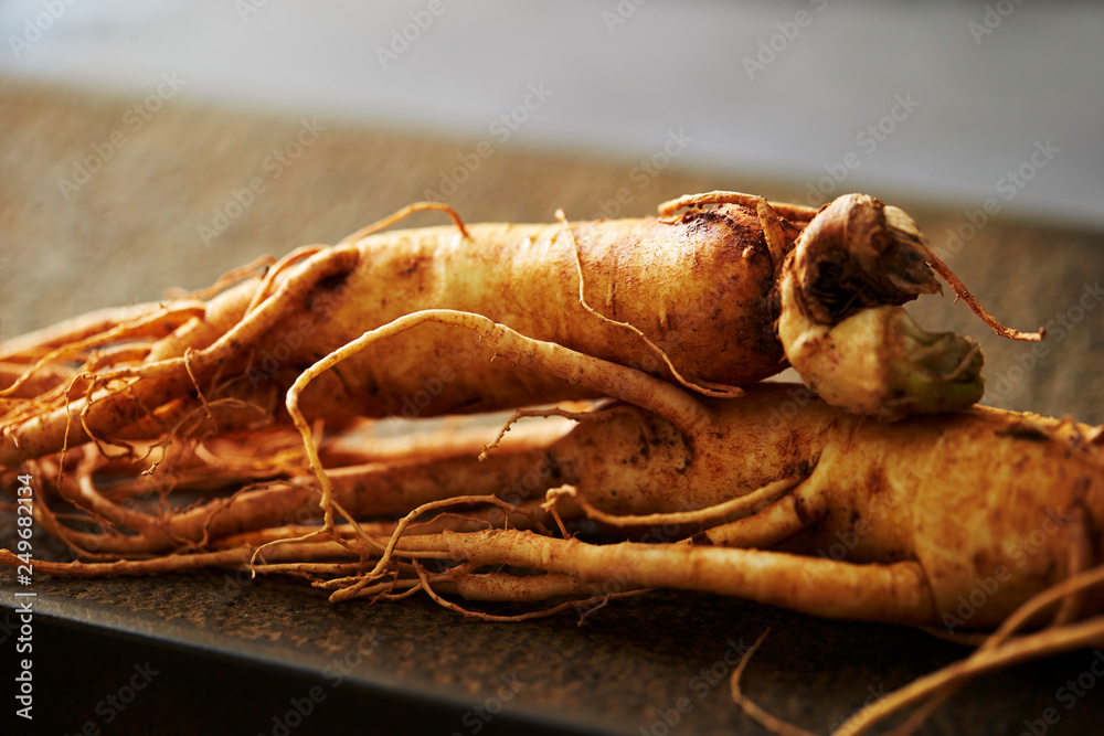 Wall mural Korean ginseng root 