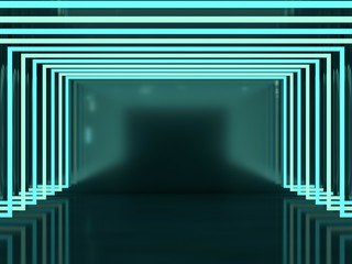Fototapeta premium Abstract modern architecture background. 3D rendering