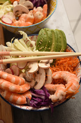 preparing a healthy meal