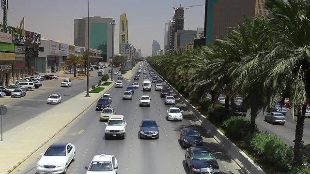 king Fahd road in riyadh in Saudi Arabia 2011