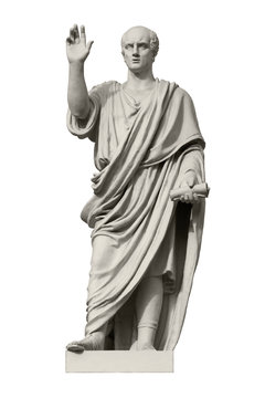Statue of Cicero, a Roman statesman, lawyer, orator and philosopher