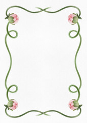 Pattern with peony