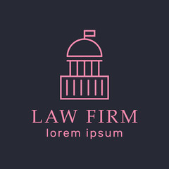 Justice and lawyer service banners set. Lawyer flat vector illustration