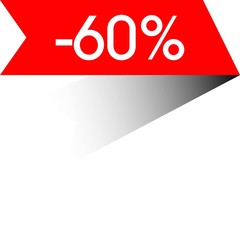 Corner Ribbon Banner Vector, Illustration