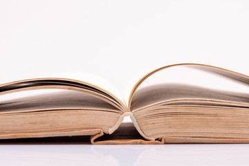 Close-up of opened book