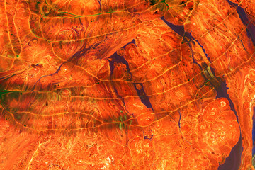 Abstract picture of orange paints