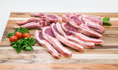 fresh raw lamb chops mutton