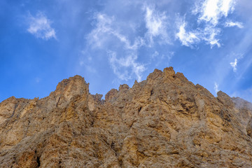 Rock Face against a blue sky