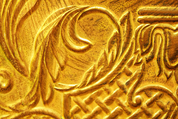 gold vintage patterns and ornaments background